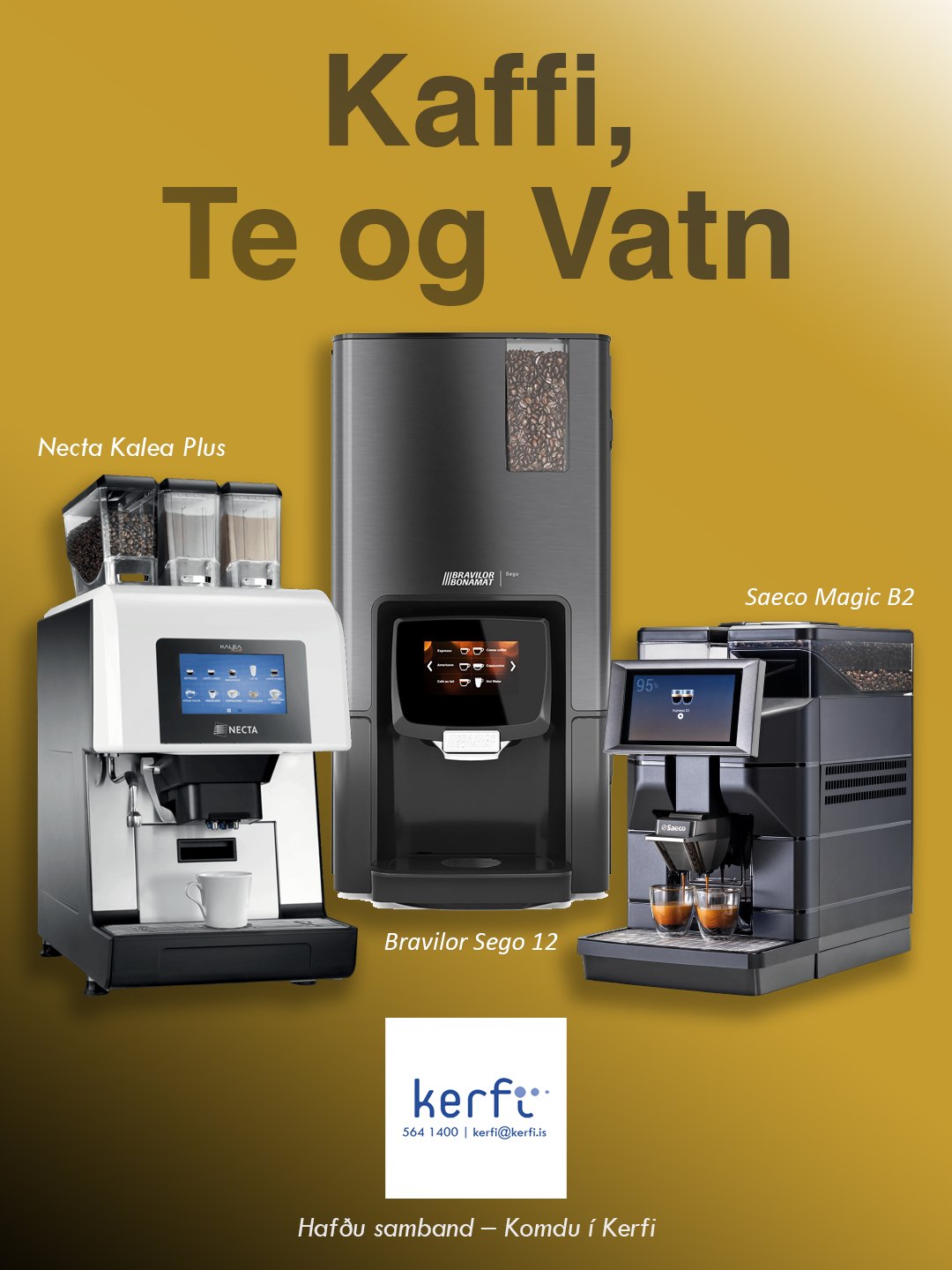 ☕💧 Kaffi- og vatnsvélar fyrir allar stærðir fyrirtækja 💼✨
🎉 Frír prufumánuður fyrir nýja viðskiptavini! 🆓🔥
📢 Fáðu tilboð fyrir þitt fyrirtæki! 💰💡
📞 Hafðu samband – Komdu í Kerfi 🚀✅
#Kaffivél #Vatnsvél #Fyrirtækjalausnir #KomduÍKerfi