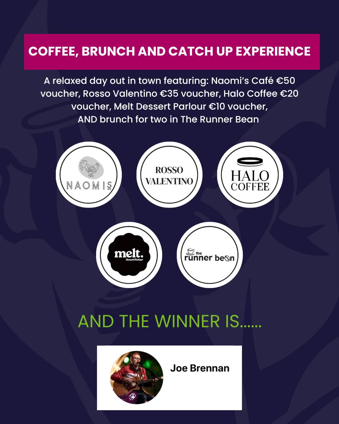 AND THE WINNERS ARE… TASTE OF OUR TOWN GIVEAWAY! 🎉
A huge thank you to everyone who entered our Taste of Our Town competition and supported all the amazing local businesses involved 💛☕🍽️
We Are delighted to announce our winners:
🥇 Prize 1 - The Taste of Our Town Experience
🎉 Winner: Nicola Delaney
🥈 Prize 2 - Coffee, Brunch & Catch-Up Experience
🎉 Winner: Joe Brennan
🥉 Prize 3 - Sweet Treats & Slow Afternoon Experience
🎉 Winner: Deirdre Ryan
👏 Congratulations to all our winners, get in touch for details on how to collect your prizes!
A massive thank you to all the local businesses who contributed and helped make this campaign such a success, and to everyone who entered, liked, shared, and supported local in Thurles.