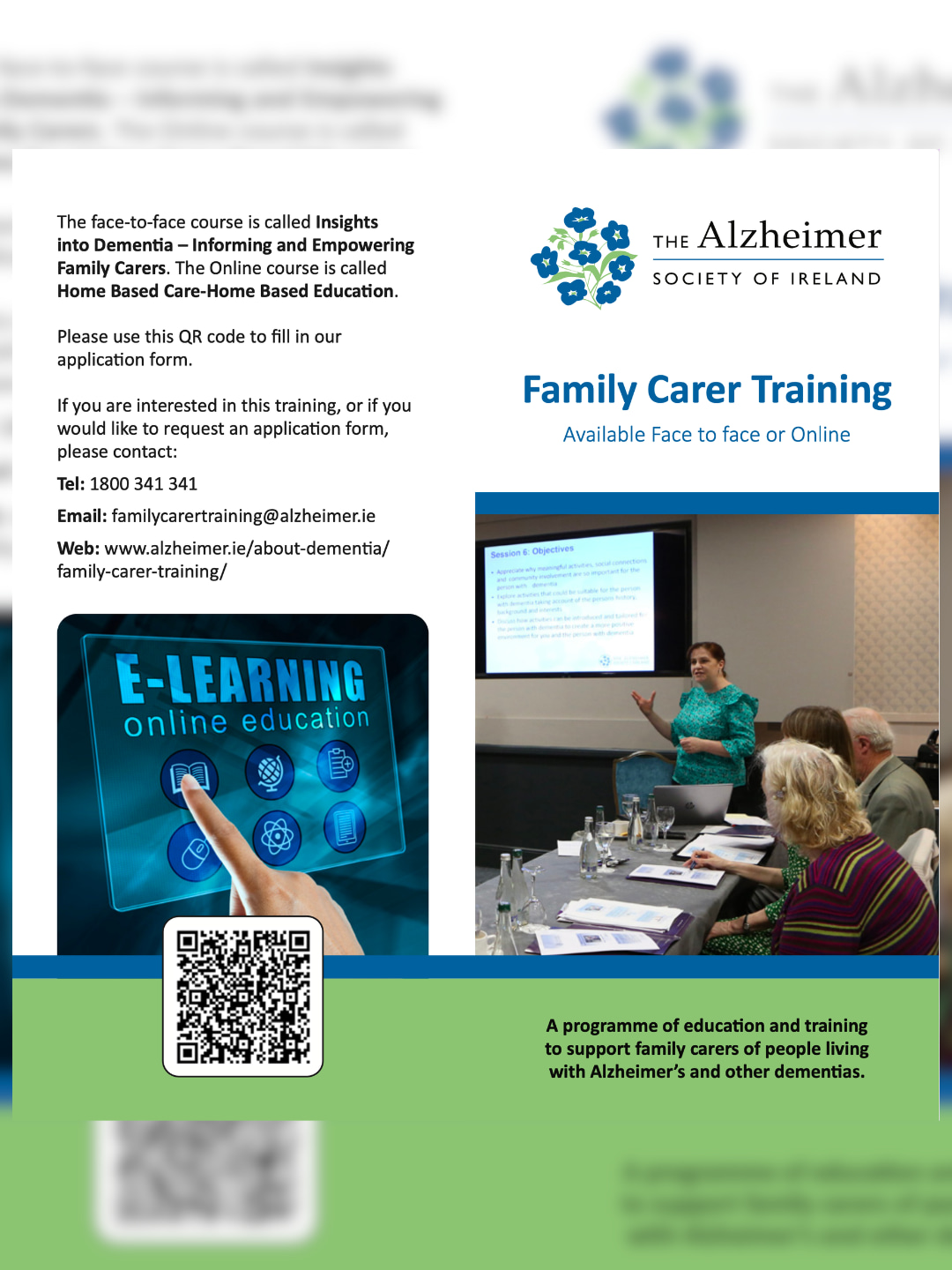 A useful opportunity for family carers in Tipperary who may benefit from support, information and practical guidance.
The Alzheimer Society of Ireland is hosting a 7-week Family Carer Training Course at The Anner Hotel in Thurles.
📍 The Anner Hotel, Thurles
📅 Every Wednesday, 2nd September – 14th October
⏰ 7:00pm – 9:30pm
👤 Tutor: Sean Donal O'Shea
Places are limited, so family carers who may be interested are encouraged to register as soon as possible.
Applications can be completed online through the Alzheimer Society of Ireland's registration process.
Please share this post with any family carers, friends or family members who may benefit from the course.