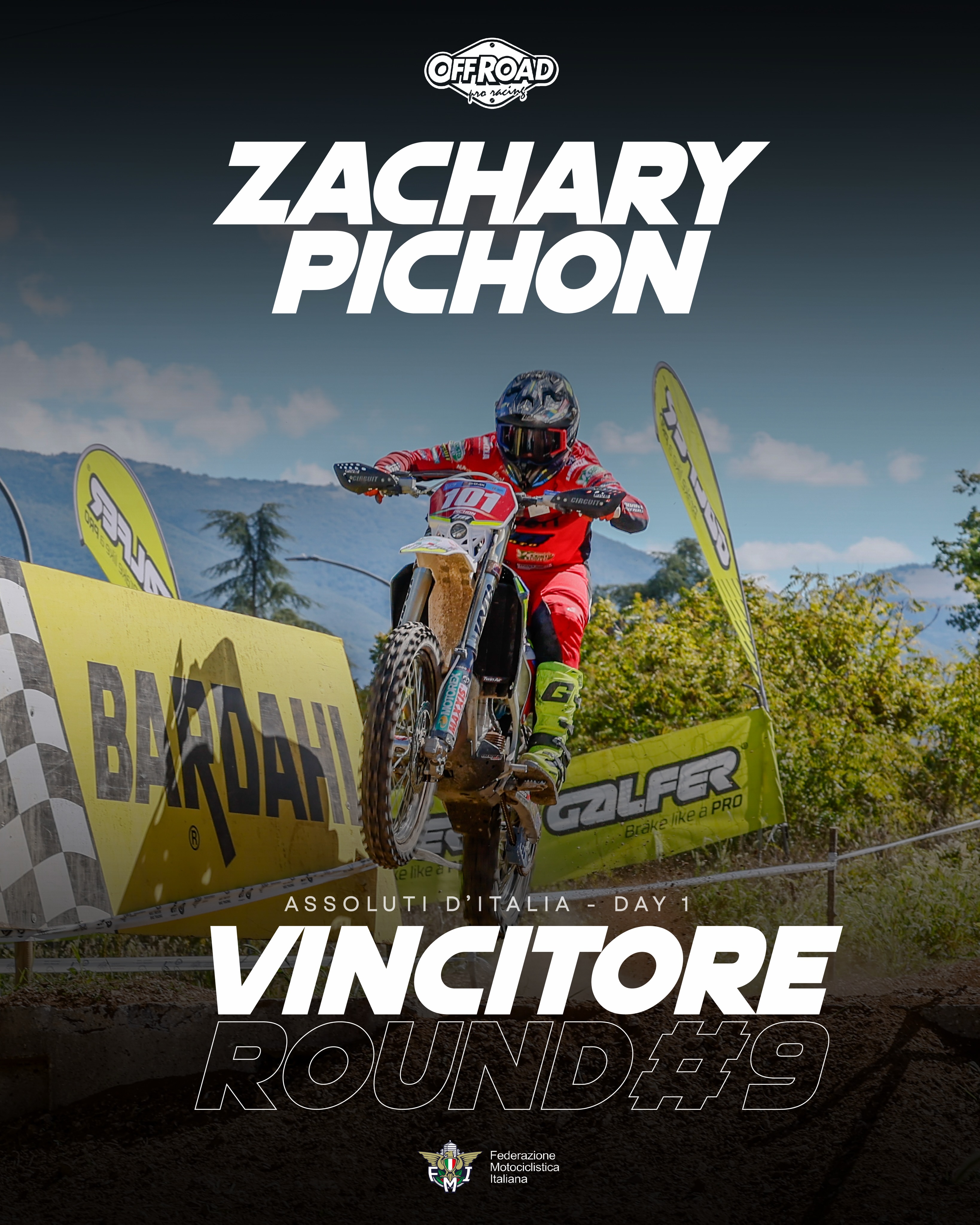 🔥 PICHON FA IL BIS A FABRIANO!Dopo aver conquistato il Prologo, Zachary Pichon si prende anch....
